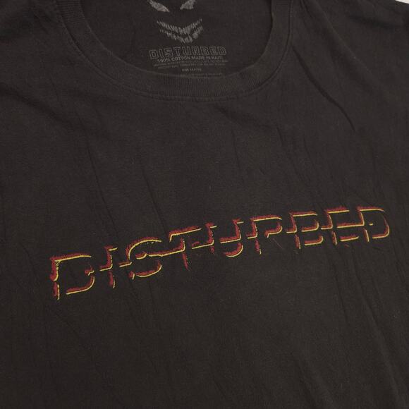 Disturbed 2022 Tour Band Graphic T Shirt Adult Mens Size Extra Large XL Black - Picture 4 of 9